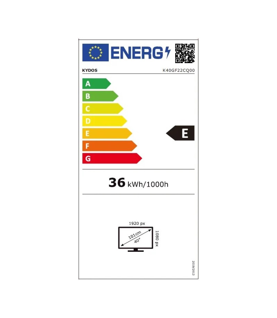 Kydos QLED 40" Full HD Google TV Τηλεόραση K40GF22CQ00 