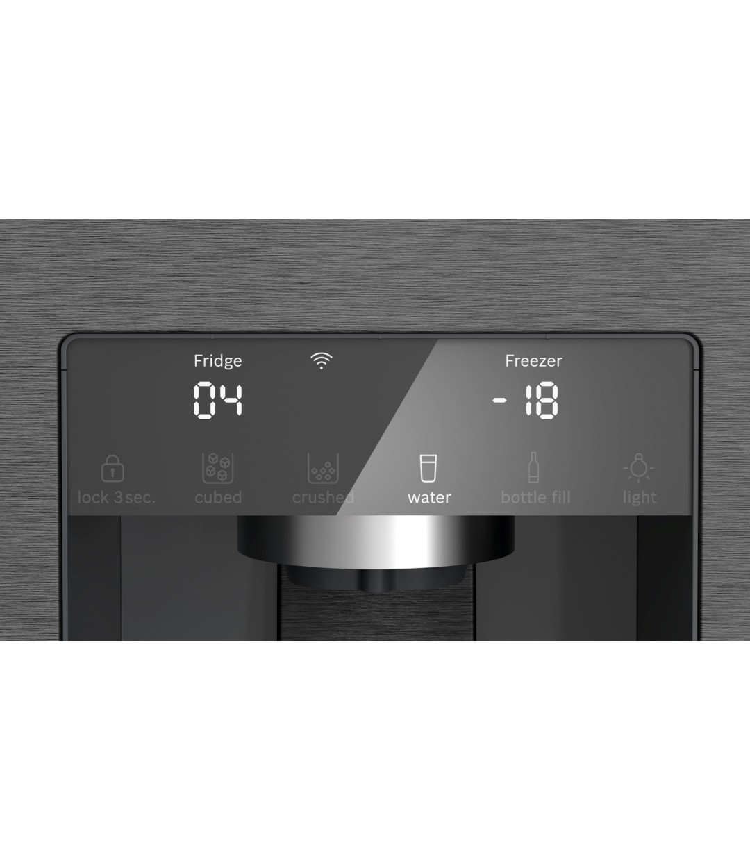 Bosch Ψυγείο Ντουλάπα 574lt Total NoFrost Υ183xΠ90.5xΒ73.1εκ. Inox KFI96AXEA