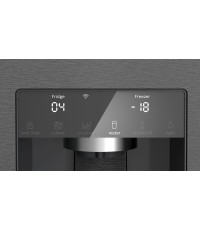 Bosch Ψυγείο Ντουλάπα 574lt Total NoFrost Υ183xΠ90.5xΒ73.1εκ. Inox KFI96AXEA