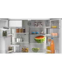 Bosch Ψυγείο Ντουλάπα 574lt Total NoFrost Υ183xΠ90.5xΒ73.1εκ. Inox KFI96AXEA