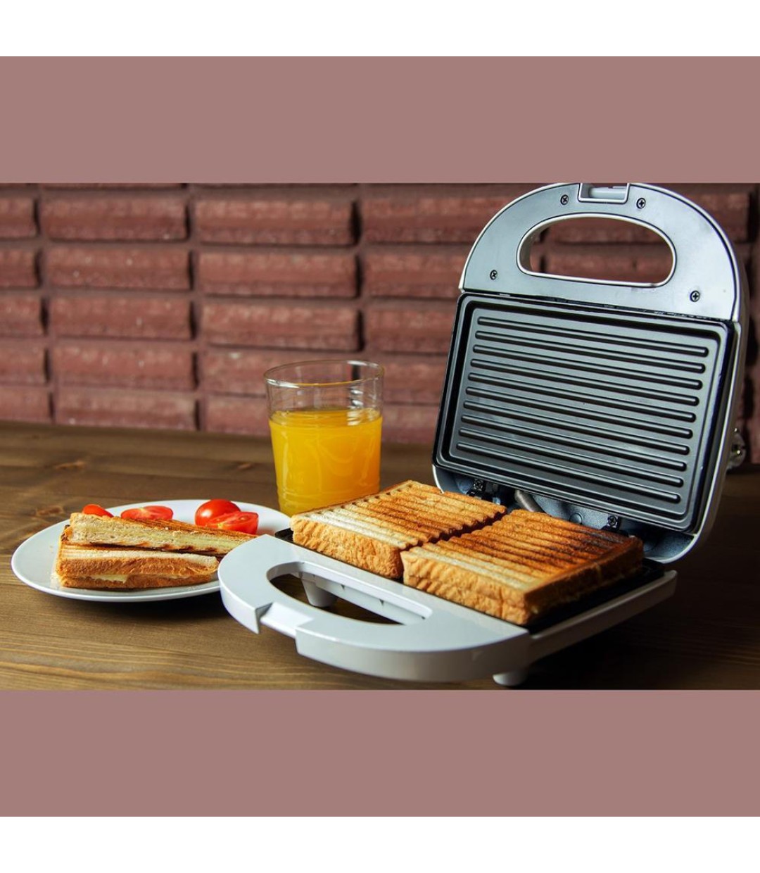 Telemax KJ-135 Τοστιέρα για 2 Τοστ 750W Λευκή