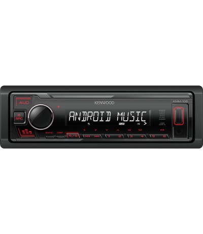 Kenwood Ηχοσύστημα Αυτοκινήτου 1DIN (USB) με Αποσπώμενη Πρόσοψη Κωδικός: 24-KMM105RY 