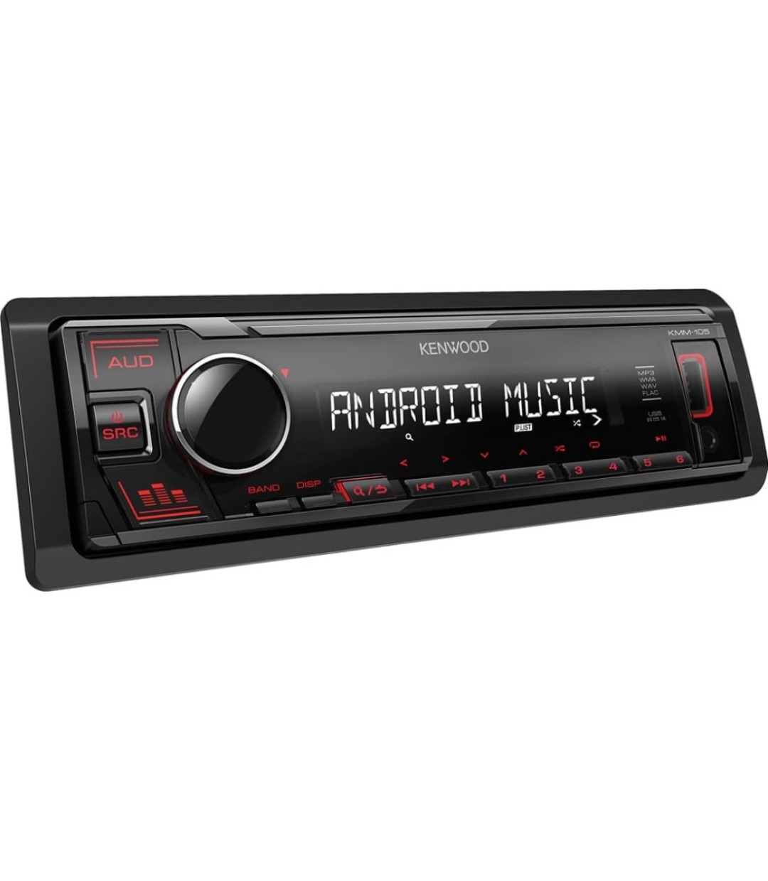 Kenwood Ηχοσύστημα Αυτοκινήτου 1DIN (USB) με Αποσπώμενη Πρόσοψη Κωδικός: 24-KMM105RY 