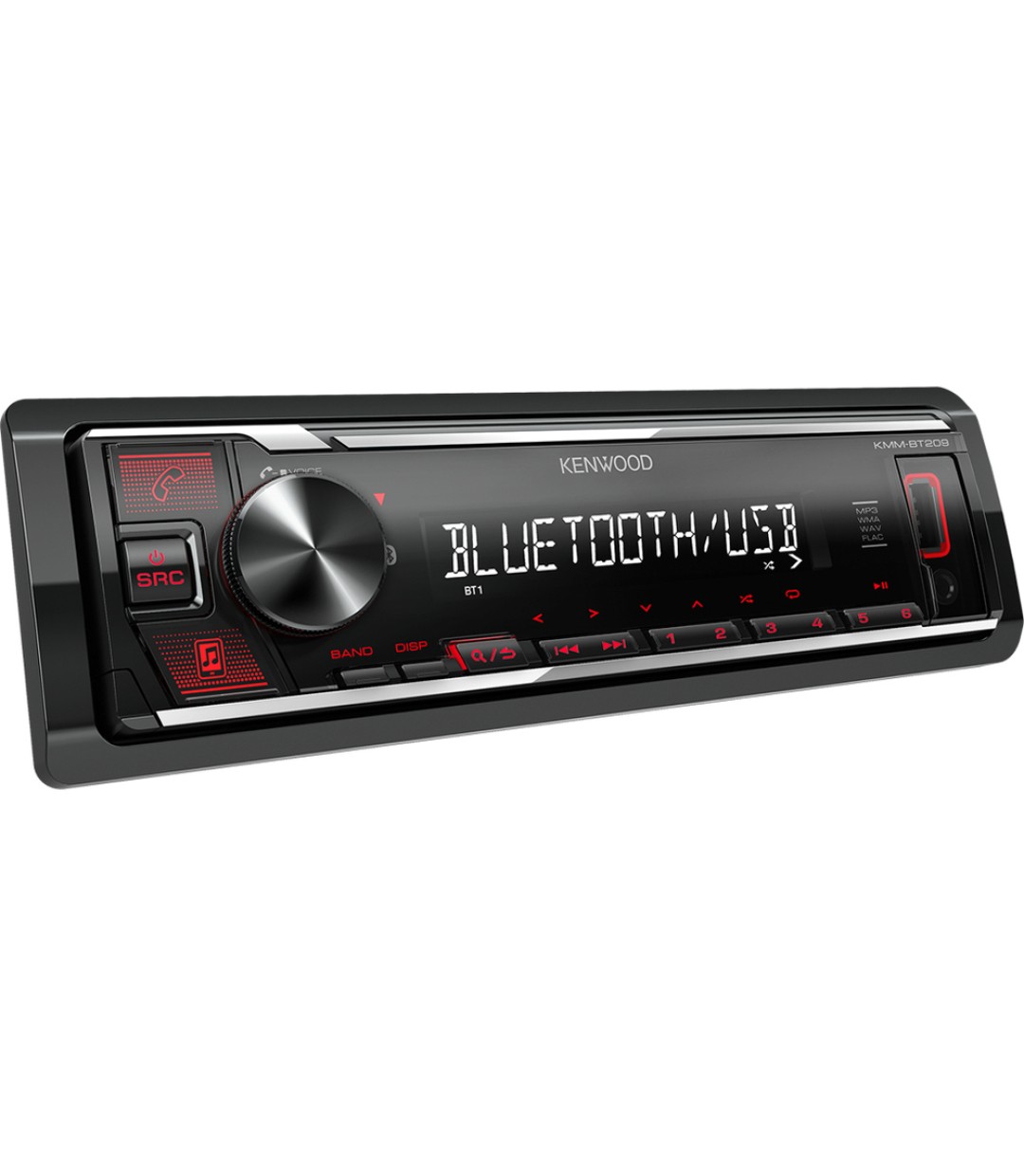 Kenwood Ηχοσύστημα Αυτοκινήτου 1DIN (Bluetooth/USB) Κωδικός: KMM-BT209 