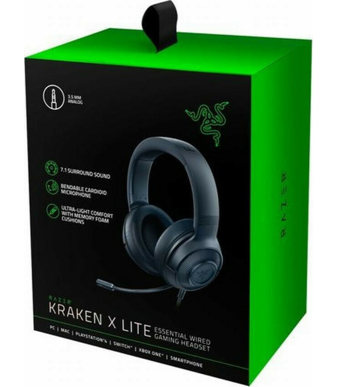 Razer Kraken X Lite Over Ear Gaming Headset με σύνδεση 3.5mm 