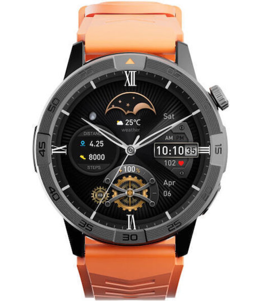 AGM Legion Pro Αδιάβροχο Smartwatch με Παλμογράφο (Μαύρο)