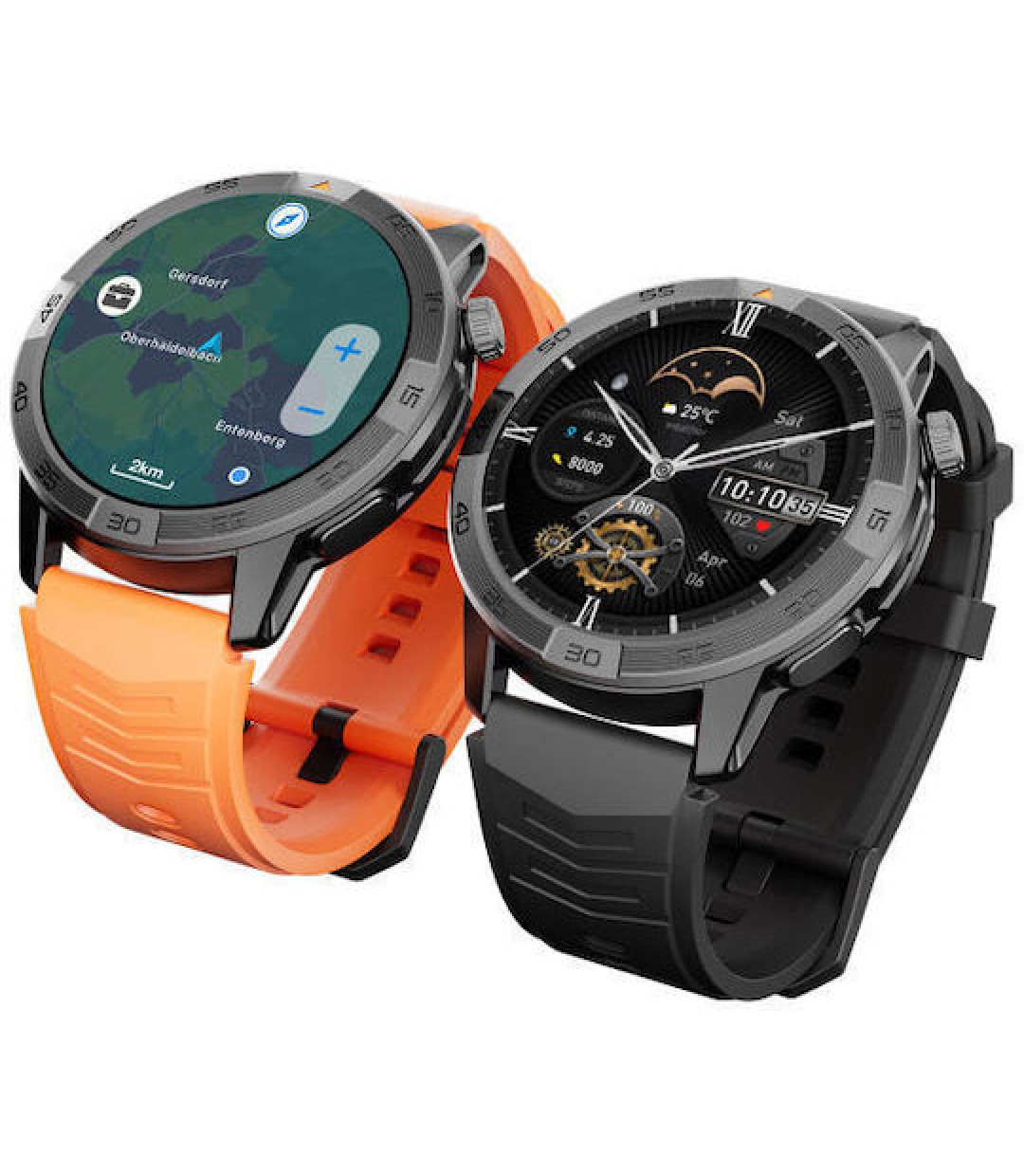 AGM Legion Pro Αδιάβροχο Smartwatch με Παλμογράφο (Μαύρο)