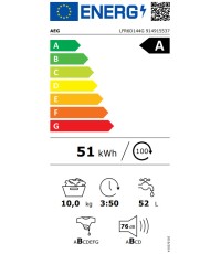  AEG 6000 ProSense Πλυντήριο Ρούχων 10kg με Τεχνολογία Ατμού 1400 Στροφών LFR6D144G 