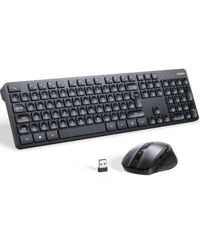 Ugreen MK006 Ασύρματο Σετ Πληκτρολόγιο & Ποντίκι Αγγλικό US