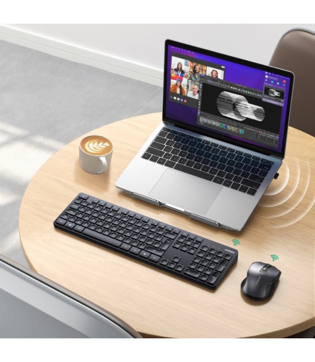 Ugreen MK006 Ασύρματο Σετ Πληκτρολόγιο & Ποντίκι Αγγλικό US