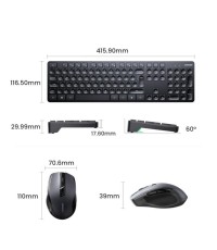 Ugreen MK006 Ασύρματο Σετ Πληκτρολόγιο & Ποντίκι Αγγλικό US