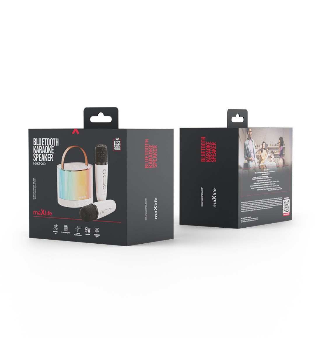 ΗΧΕΙΑ MAXLIFE MXKS-200 ΑΣΠΡΟ KARAOKE