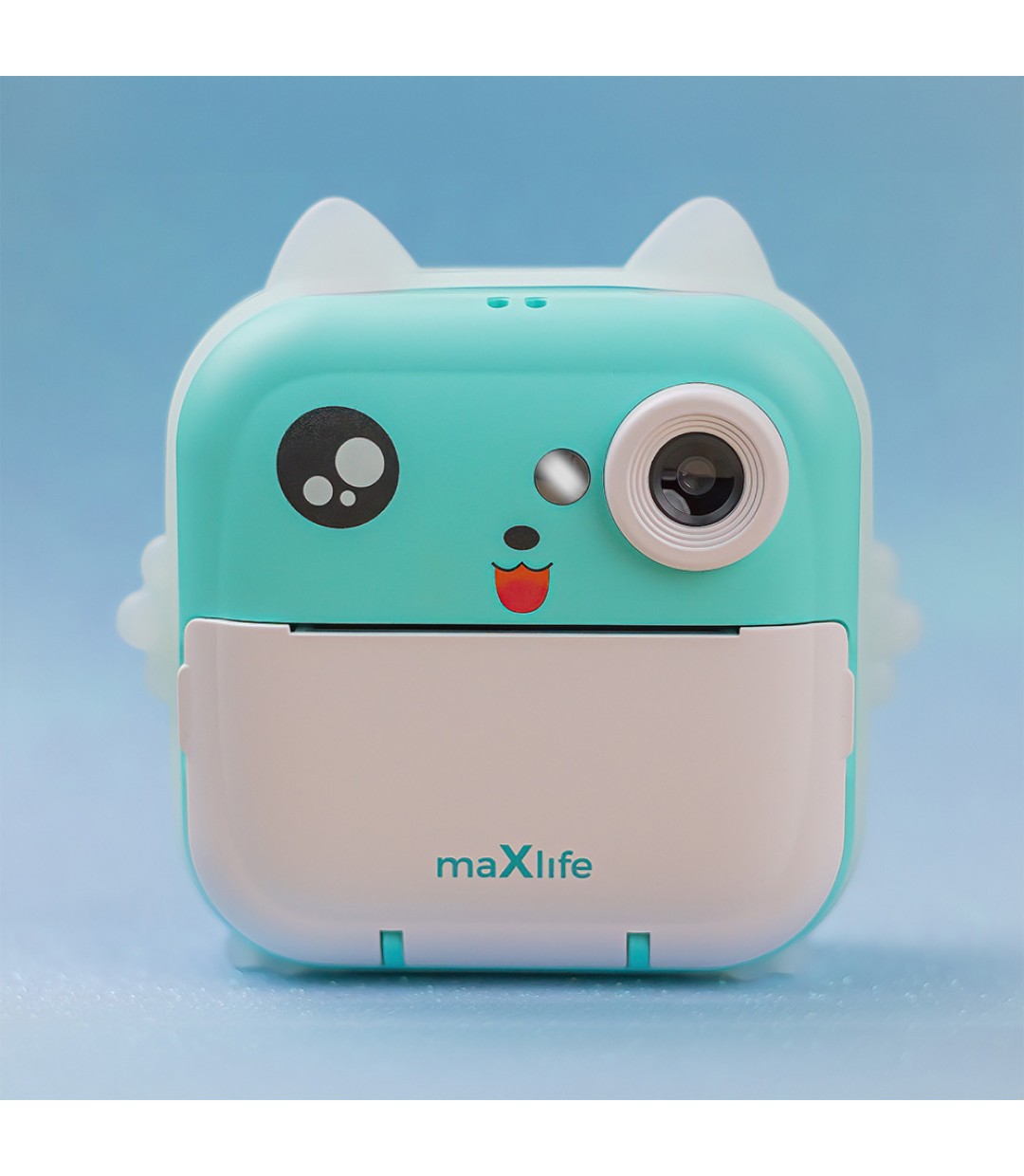  Maxlife Compact Φωτογραφική Μηχανή με Οθόνη 2.4" Θερμικής Εκτύπωσης Μπλε 