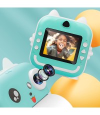  Maxlife Compact Φωτογραφική Μηχανή με Οθόνη 2.4" Θερμικής Εκτύπωσης Μπλε 