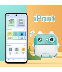  Maxlife Compact Φωτογραφική Μηχανή με Οθόνη 2.4" Θερμικής Εκτύπωσης Μπλε 