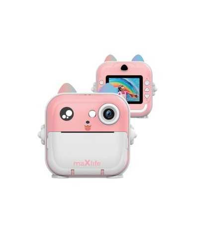 ΦΩΤΟΓΡΑΦΙΚΗ Maxlife MXPC-100 Pink ΜΕ ΕΚΤΥΠΩΤΗ