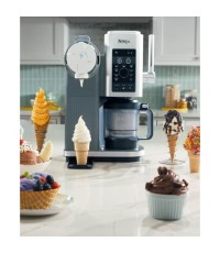 Ninja CREAMi Scoop & Swirl Παγωτομηχανή 2x480ml Ασημί 