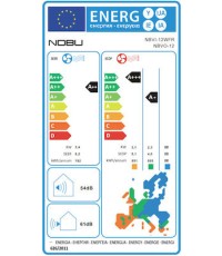 Nobu NOBI-12WFI Κλιματιστικό Inverter 12000 BTU A++/A+++ με Ιονιστή και Wi-Fi