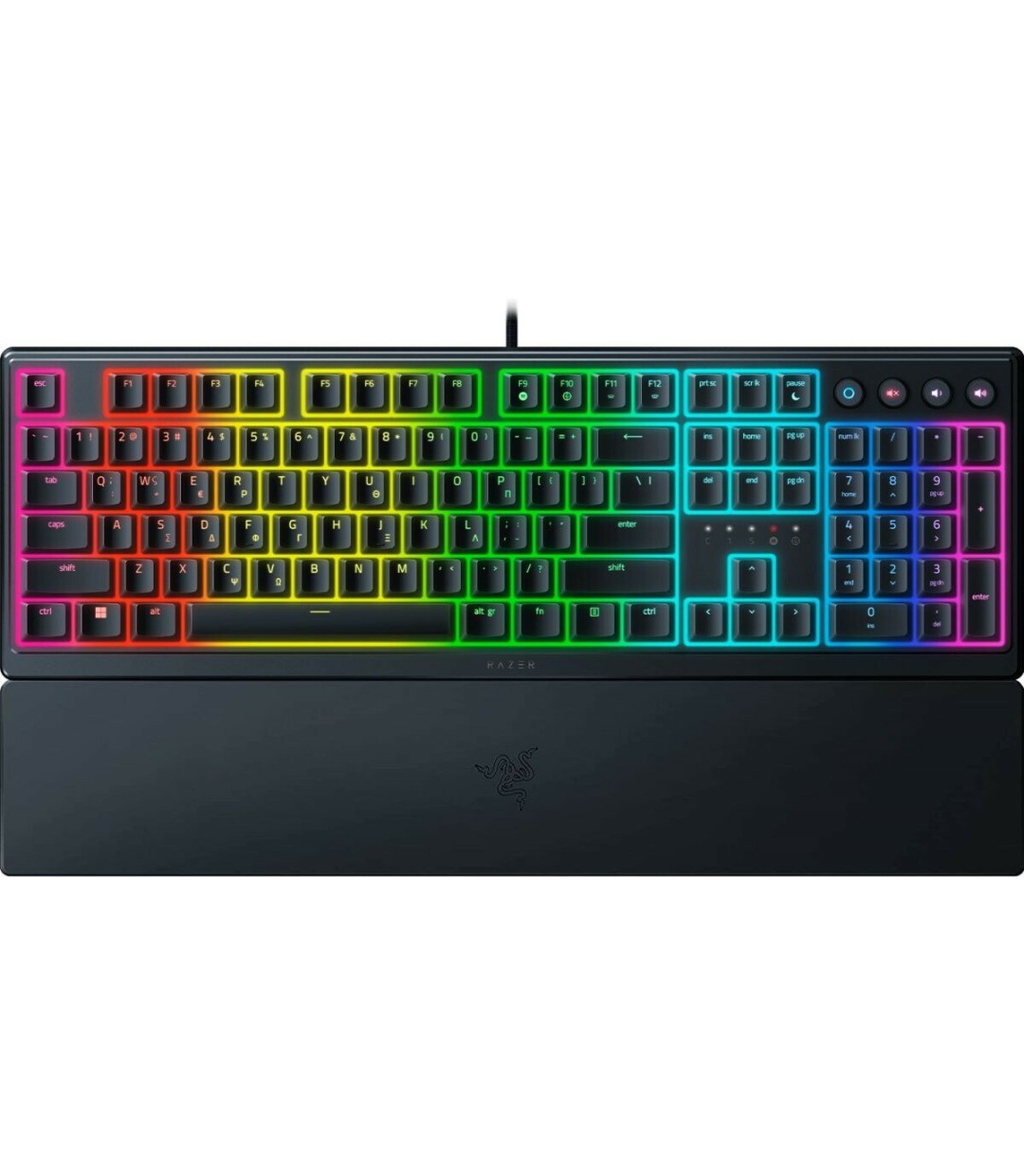 Razer Ornata V3 Gaming Πληκτρολόγιο με RGB φωτισμό (Ελληνικό) 