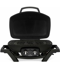  Napoleon TravelQ PRO 285-BK-GR  Φορητή Ψησταριά Υγραερίου Μαντεμένιας Σχάρας 54x37εκ. με 2 Εστίες 4.1kW 