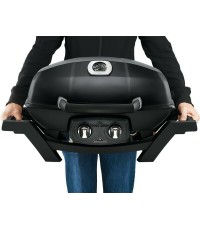  Napoleon TravelQ PRO 285-BK-GR  Φορητή Ψησταριά Υγραερίου Μαντεμένιας Σχάρας 54x37εκ. με 2 Εστίες 4.1kW 