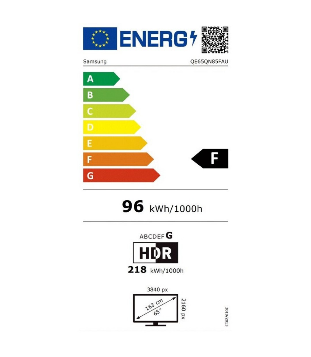 Samsung Smart Τηλεόραση 65" 4K UHD Neo QLED QN85F HDR (2025) QE65QN85FAUXXH