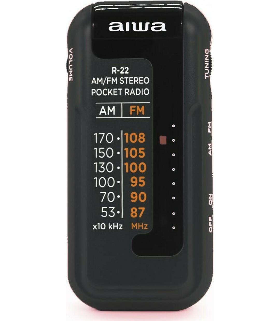 Aiwa R-22BK Ραδιοφωνάκι Μπαταρίας Μαύρο