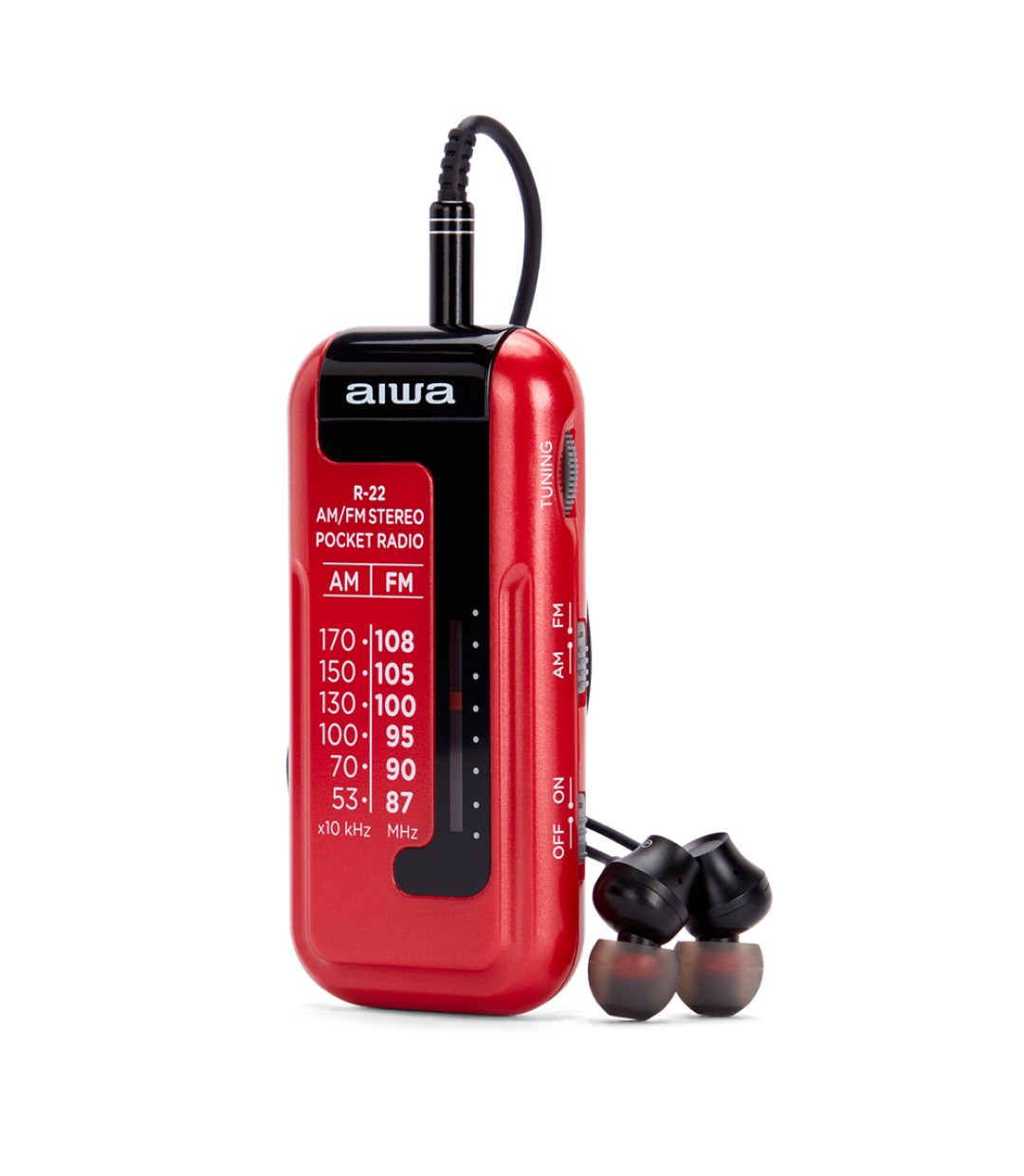 Aiwa R-22RD Φορητό Ραδιόφωνο Μπαταρίας Κόκκινο