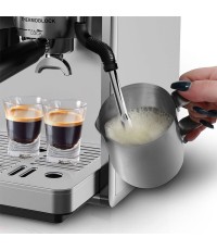 Rohnson Αυτόματη Μηχανή Espresso 2800W Πίεσης 20bar με Μύλο Άλεσης Ασημί R-98200 