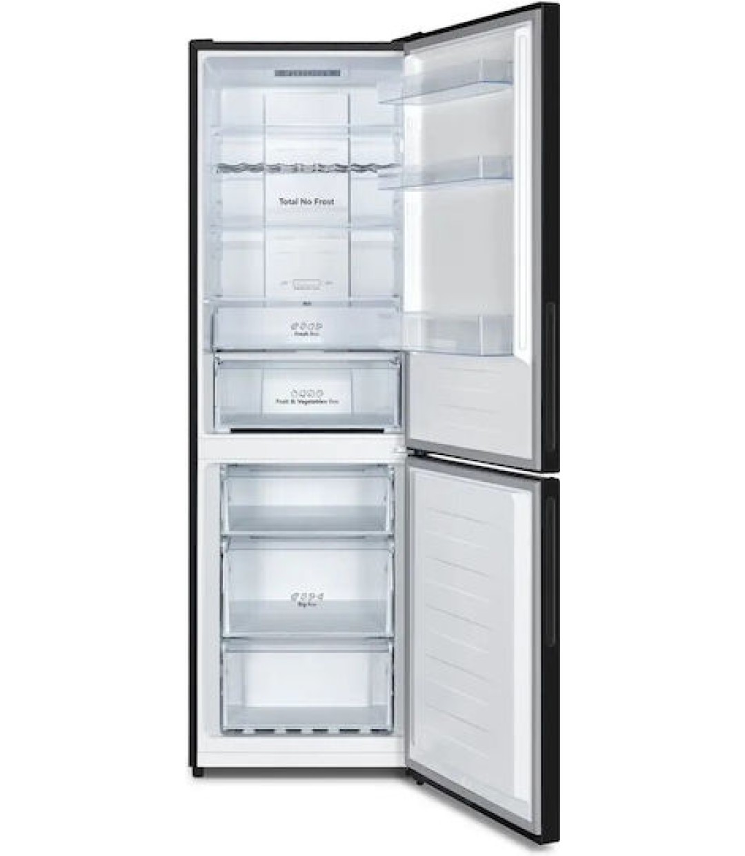  Hisense Ψυγειοκαταψύκτης 304lt NoFrost Υ186xΠ59.5xΒ59εκ. Μαύρος RB390N4GBE 