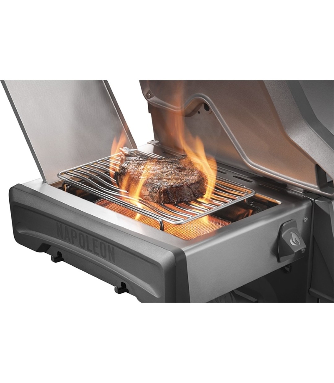  Napoleon Rogue PRO 425 SIB Ψησταριά Υγραερίου Μαντεμένιας Σχάρας 60x46εκ. με 4 Εστίες 16.41kW και Μάτι Υπερύθρων 