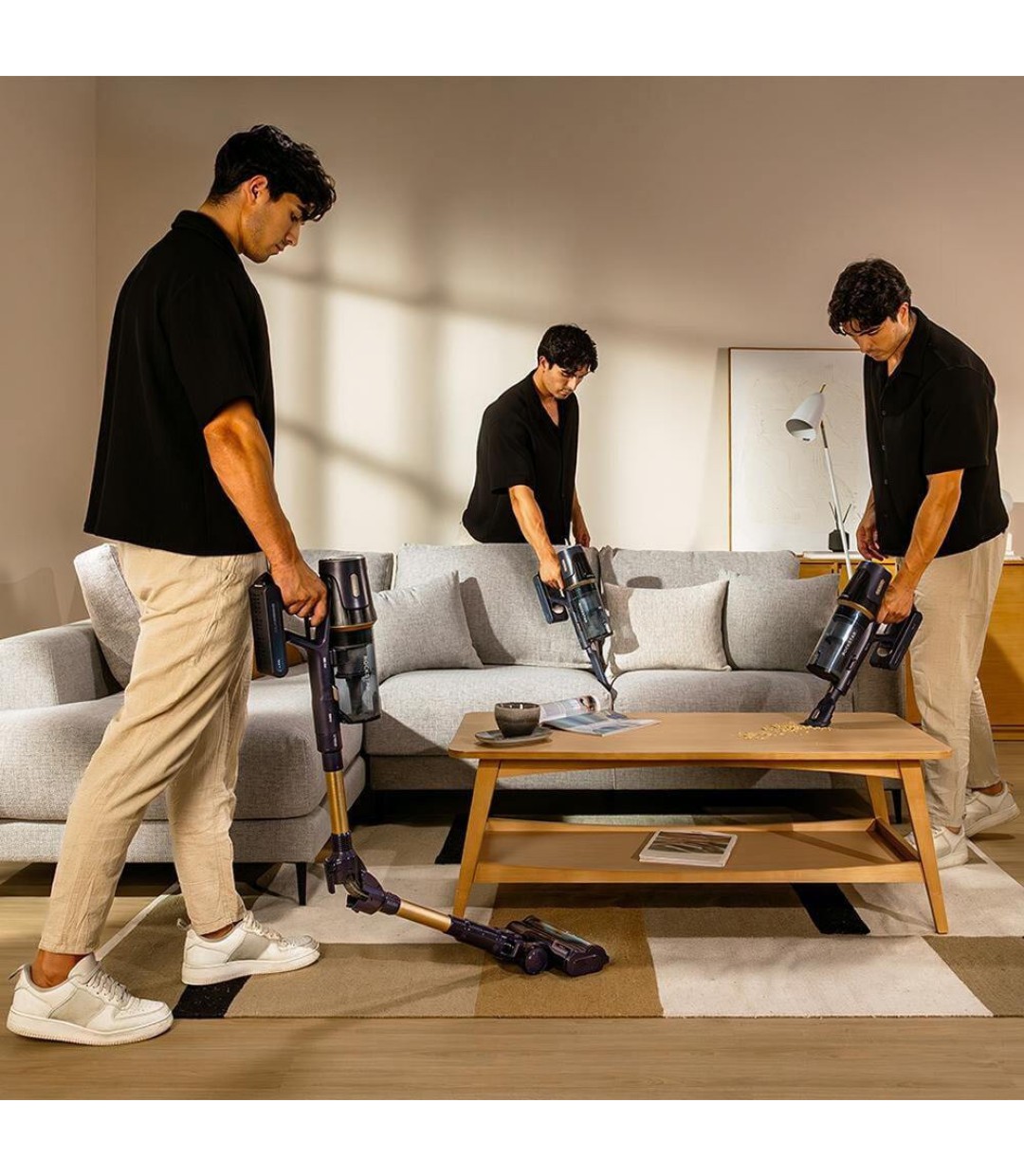 Cecotec Conga Rockstar Rs70 Pet Flex Επαναφορτιζόμενη Σκούπα 2 σε 1 Stick & Χειρός 33.6V Μπλε