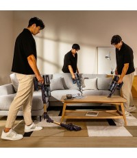 Cecotec Conga Rockstar Rs70 Pet Flex Επαναφορτιζόμενη Σκούπα 2 σε 1 Stick & Χειρός 33.6V Μπλε