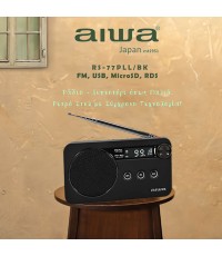Aiwa Επιτραπέζιο Ραδιόφωνο Μαύρο RS-77PLL/BK