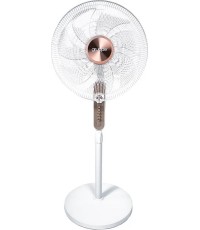 Gruppe Ανεμιστήρας Ορθοστάτης 70W Διαμέτρου 45cm White Gold Κωδικός: SF1873A 