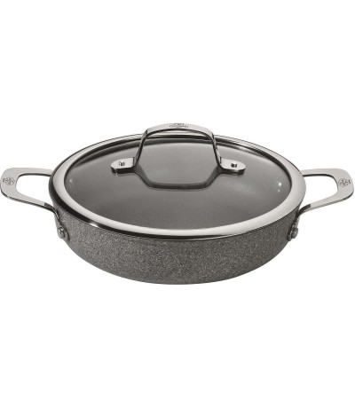 Ballarini Salina Granitium Σωτέζα από Αλουμίνιο Με Καπάκι με Επίστρωση από Πέτρα 24cm