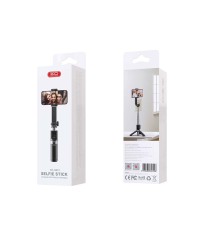 XO SS10 Selfie Stick Τρίποδο Κινητού με Bluetooth Μαύρο