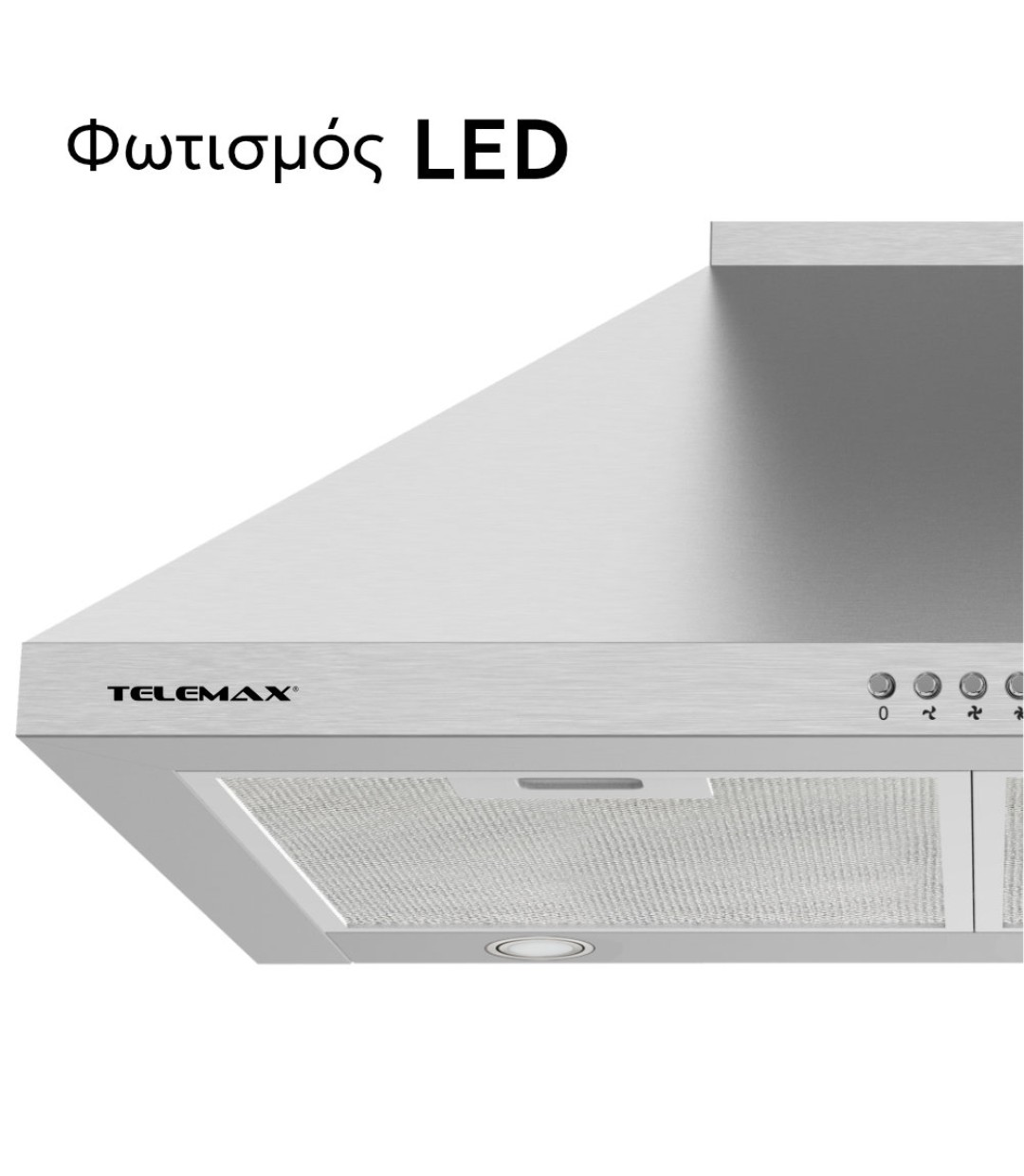 Απορροφητήρας Κουζίνας Καμινάδα 60cm Telemax TD0860 Inox