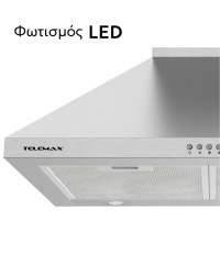 Απορροφητήρας Κουζίνας Καμινάδα 60cm Telemax TD0860 Inox