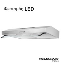 Απορροφητήρας Κουζίνας Ελεύθερος 60cm Telemax TF2360 Inox