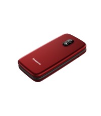  Panasonic KX-TU410 Single SIM Κινητό με Μεγάλα Κουμπιά Κόκκινο 