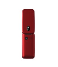  Panasonic KX-TU410 Single SIM Κινητό με Μεγάλα Κουμπιά Κόκκινο 