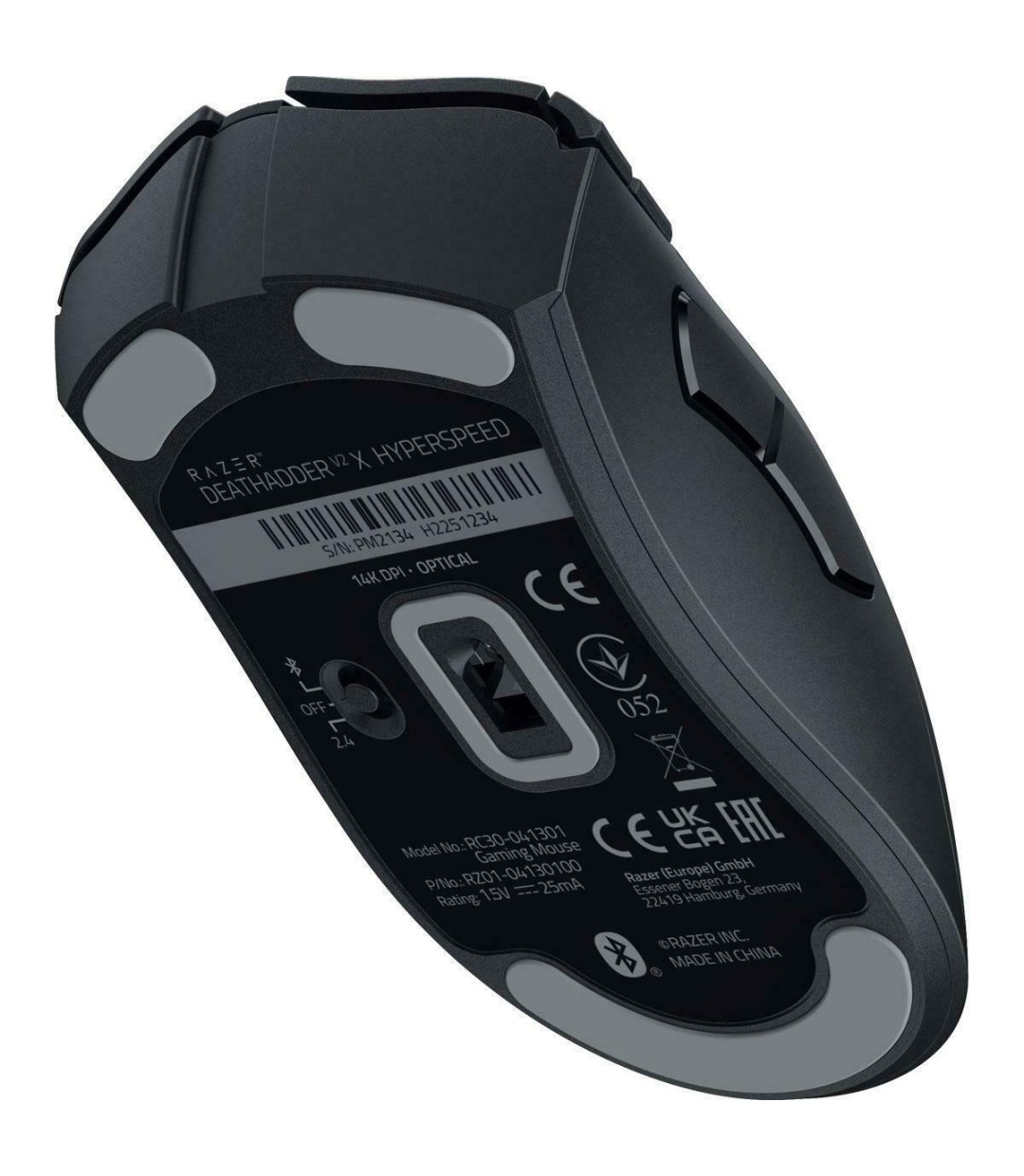 Razer DeathAdder V2 X Hyperspeed Ασύρματο Gaming Ποντίκι 14000 DPI Μαύρο 