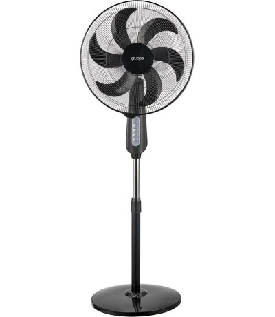 Gruppe Ανεμιστήρας Ορθοστάτης 130W Μαύρος 