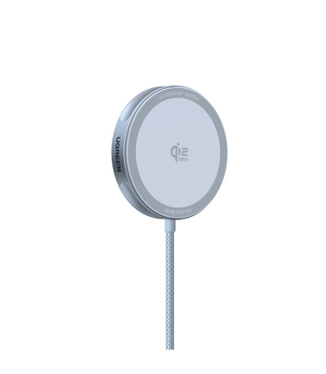 Ugreen Ασύρματος Φορτιστής Qi2 GaN 25W Γκρι (W753) MAGNETIC GREY