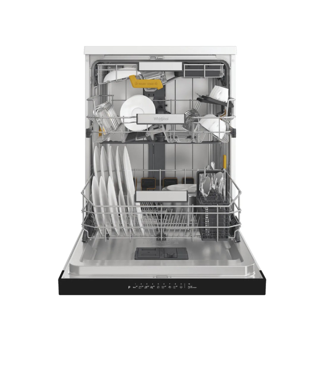  Whirlpool Ελεύθερο Πλυντήριο Πιάτων για 15 Σερβίτσια Π60xY85εκ. Inox 