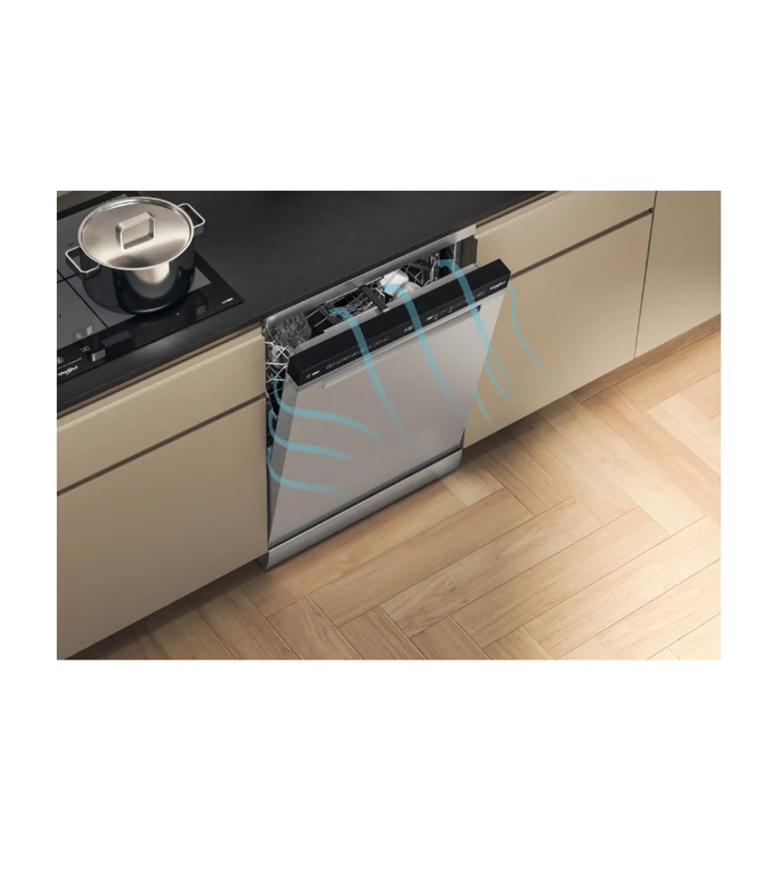  Whirlpool Ελεύθερο Πλυντήριο Πιάτων για 15 Σερβίτσια Π60xY85εκ. Inox 