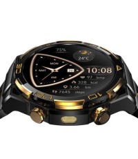 BlackView W90 Pro Aluminium Smartwatch με Παλμογράφο (Μαύρο)