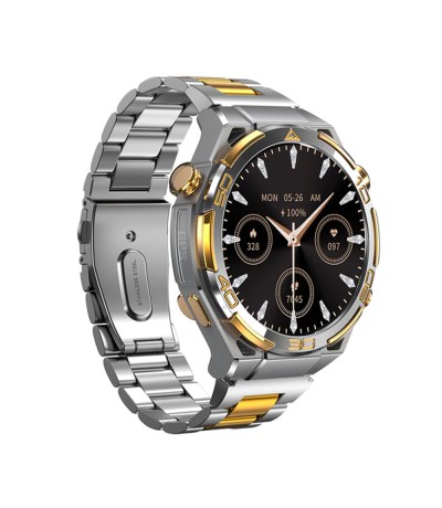 BlackView W90 Pro Aluminium Smartwatch με Παλμογράφο (Ασημί)