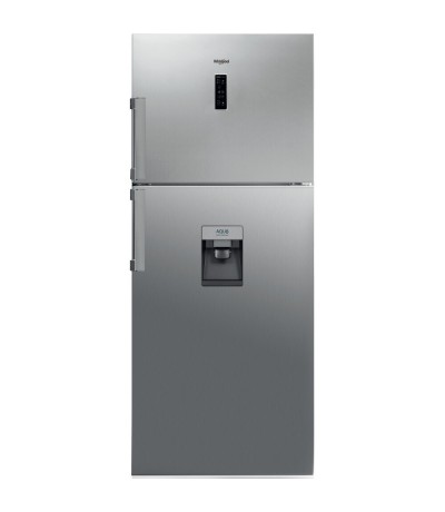 Whirlpool Ψυγείο Δίπορτο 419lt NoFrost Υ180xΠ70xΒ72.5εκ. Inox WT70E 832 X AQUA 
